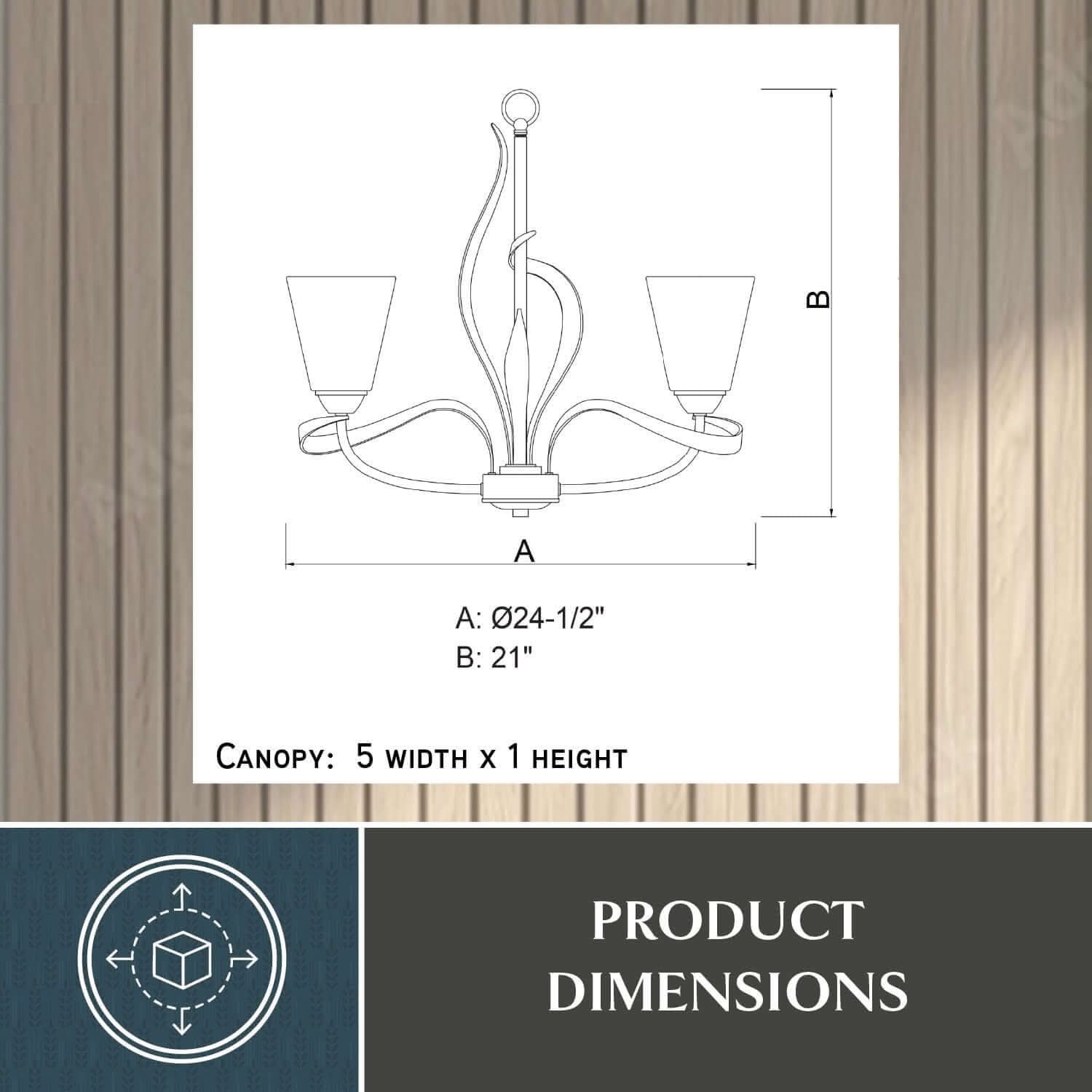 Cinta 5-Light Chandelier