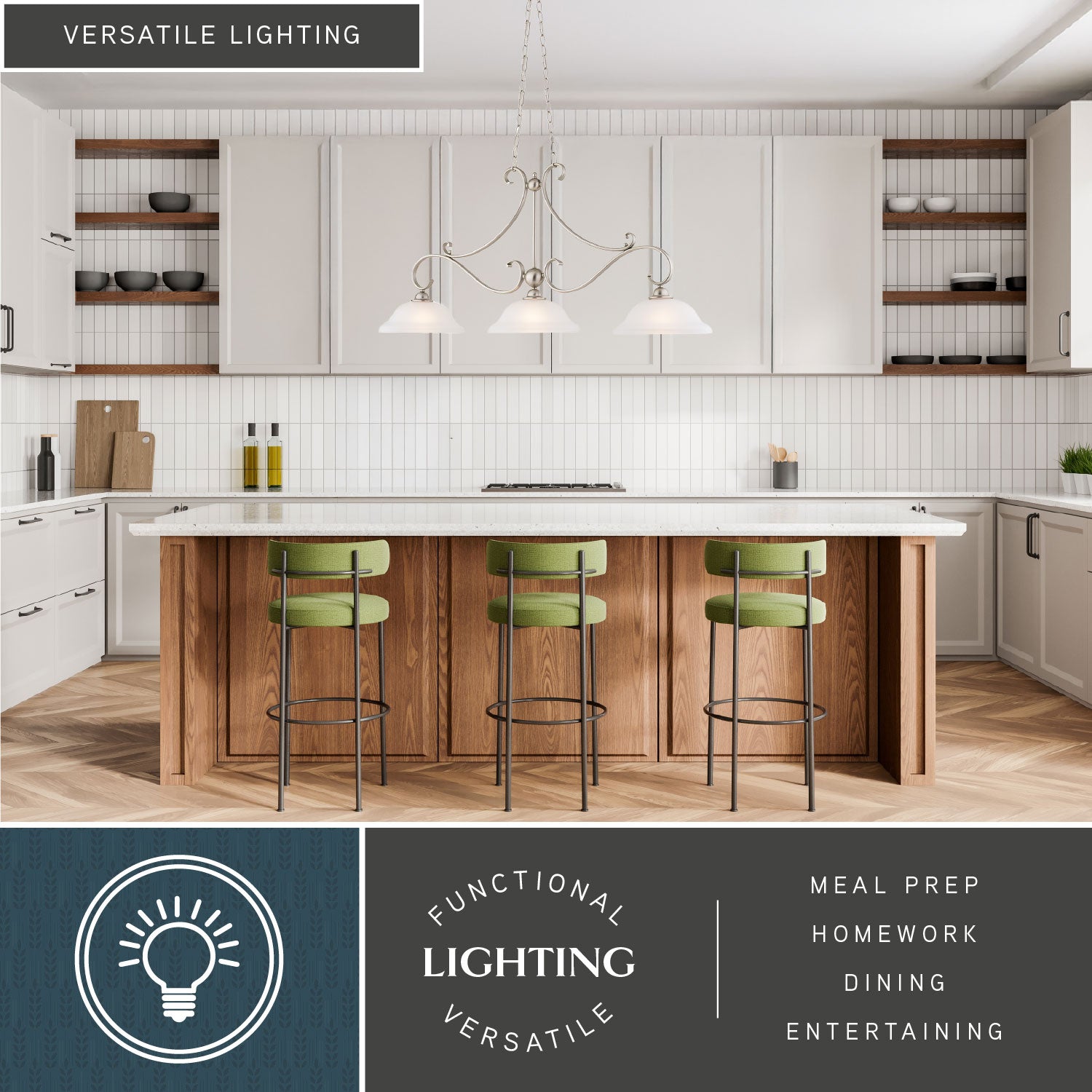 Monrovia 3-Light Linear Chandelier
