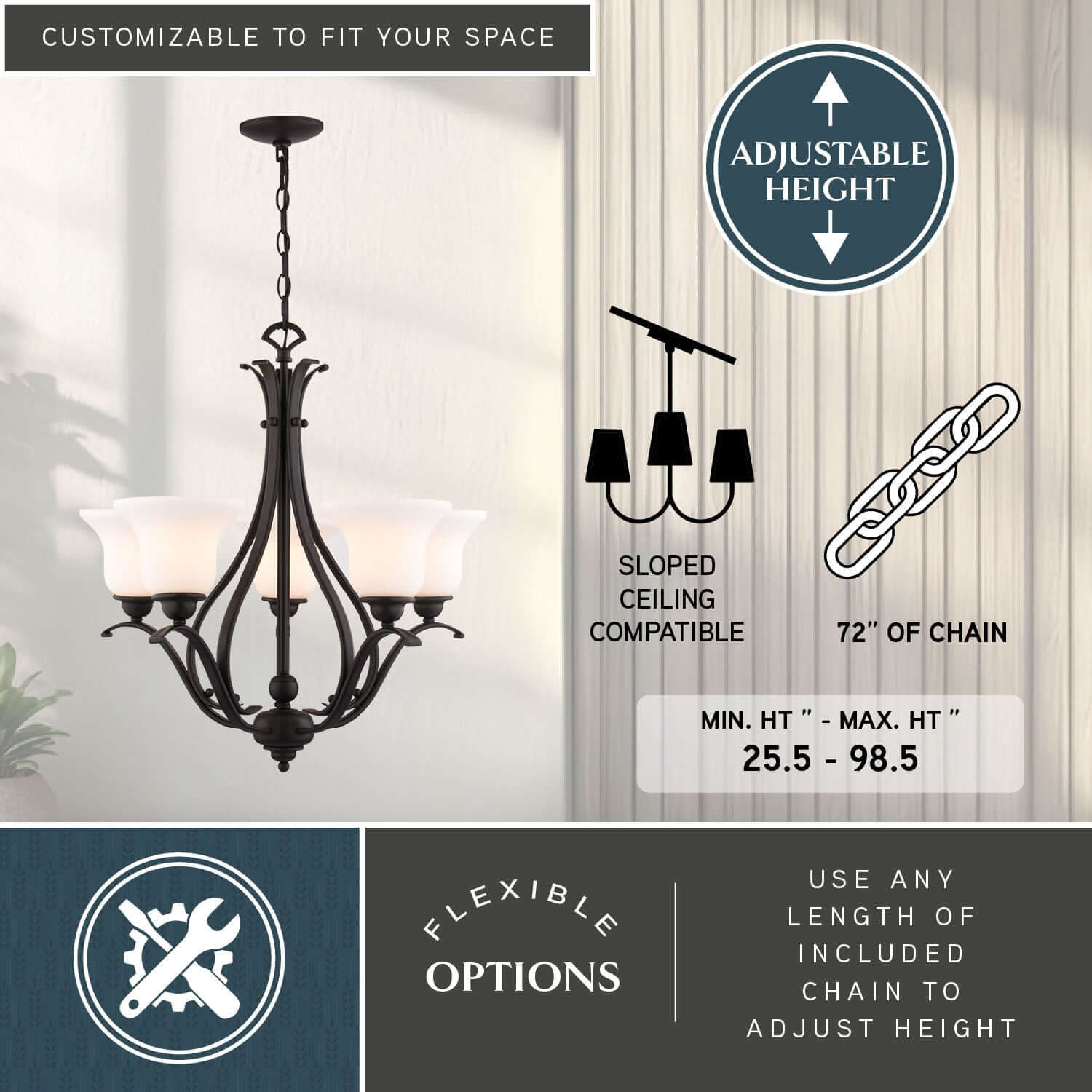 Monrovia 5-Light Chandelier