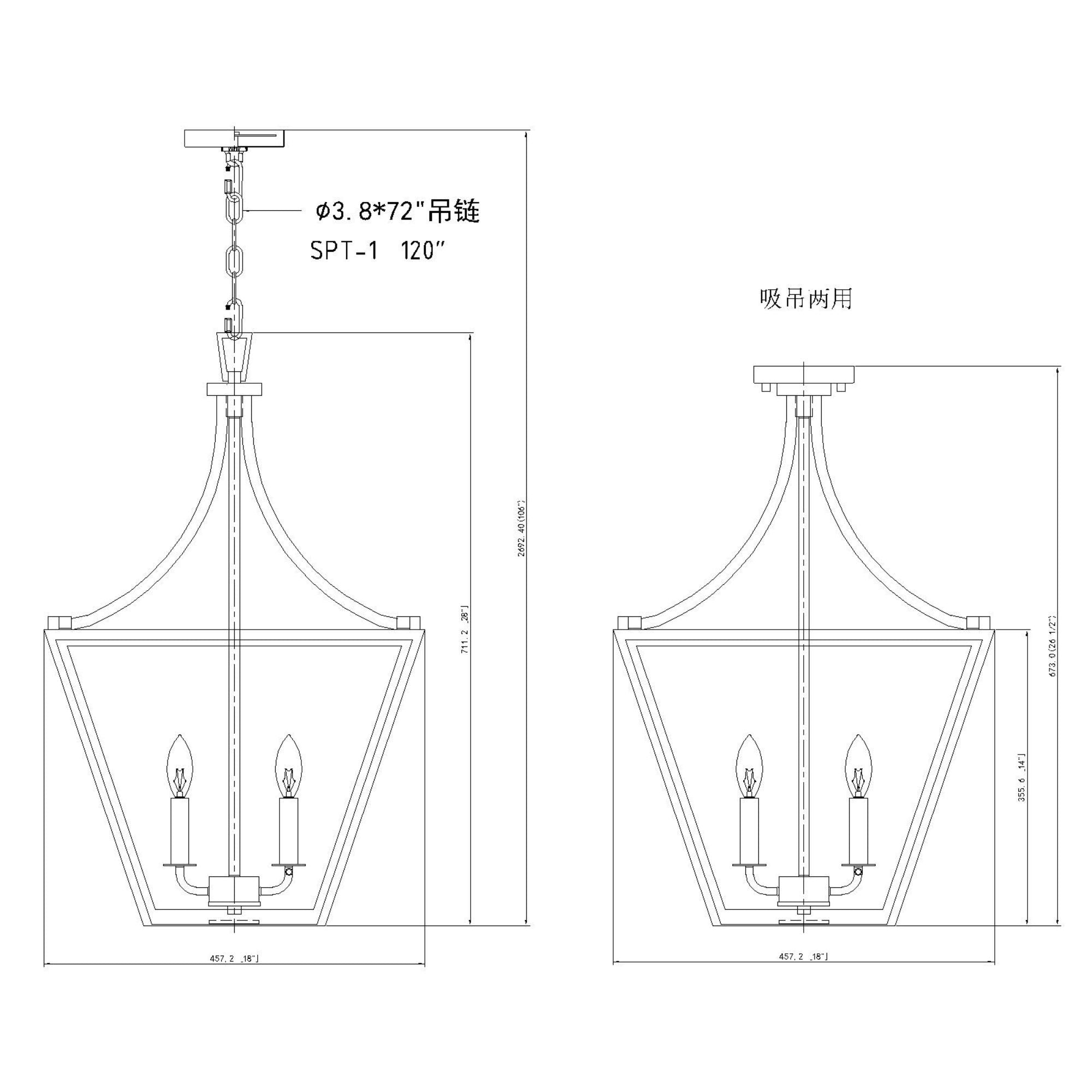 Montalcino 4 Light Chandelier Rubbed Brass